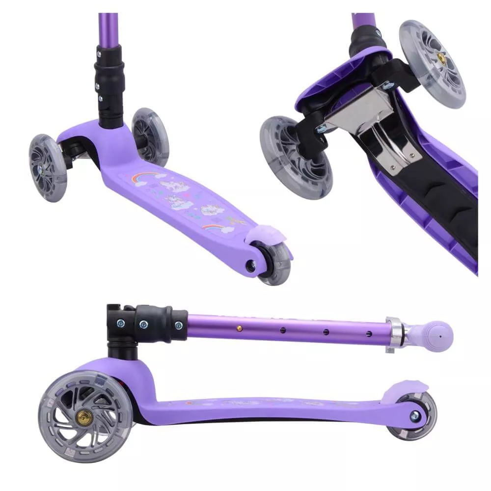 BOLDCUBE - Unicorn - Teeny Foldable 3 Wheel Scooter
